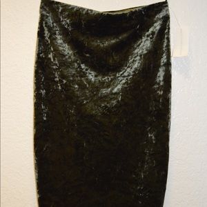 Necessary Clothing Velvet Skirt
